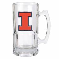 Illinois Fighting Illini College 1 Liter Glass Macho Mug
