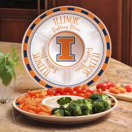 Illinois Fighting Illini Ceramic Chip and Dip Serving Dish