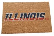 Illinois Fighting Illini Colored Logo Door Mat