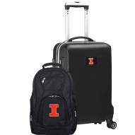 Illinois Fighting Illini Deluxe 2-Piece Backpack & Carry-On Set