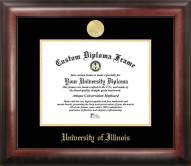 Illinois Fighting Illini Gold Embossed Diploma Frame