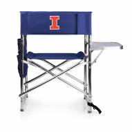 Illinois Fighting Illini Navy Sports Folding Chair