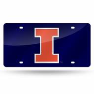 Illinois Fighting Illini NCAA Laser Cut License Plate