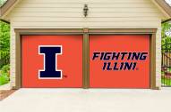 Illinois Fighting Illini Split Garage Door Banner