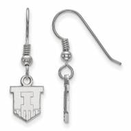 Illinois Fighting Illini Sterling Silver Extra Small Dangle Earrings