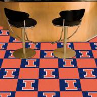 Illinois Fighting Illini Team Carpet Tiles