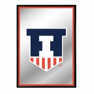 Illinois Fighting Illini Vertical Framed Mirrored Wall Sign