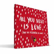 Illinois State Redbirds 12" x 12" All You Need Canvas Print