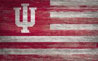 Indiana Hoosiers 11" x 19" Distressed Flag Sign