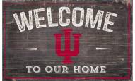 Indiana Hoosiers 11" x 19" Welcome to Our Home Sign