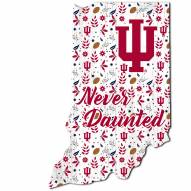 Indiana Hoosiers 12" Floral State Sign