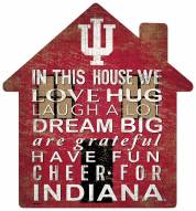 Indiana Hoosiers 12" House Sign