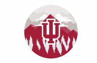 Indiana Hoosiers 12" Landscape Circle Sign
