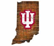 Indiana Hoosiers 12" Roadmap State Sign