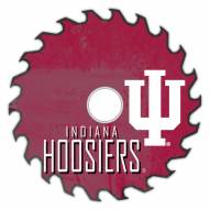 Indiana Hoosiers 12" Rustic Circular Saw Sign