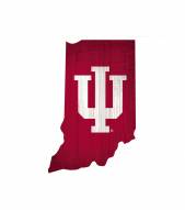 Indiana Hoosiers 12" Team Color Logo State Sign