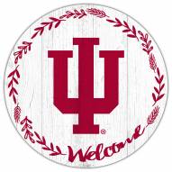 Indiana Hoosiers 12" Welcome Circle Sign