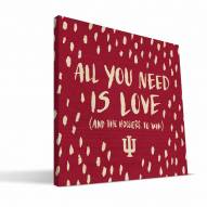 Indiana Hoosiers 12" x 12" All You Need Canvas Print