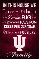 Indiana Hoosiers 17" x 26" In This House Sign