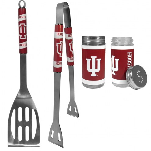 Indiana Hoosiers 2 Piece BBQ Set with Tailgate Salt & Pepper Shakers