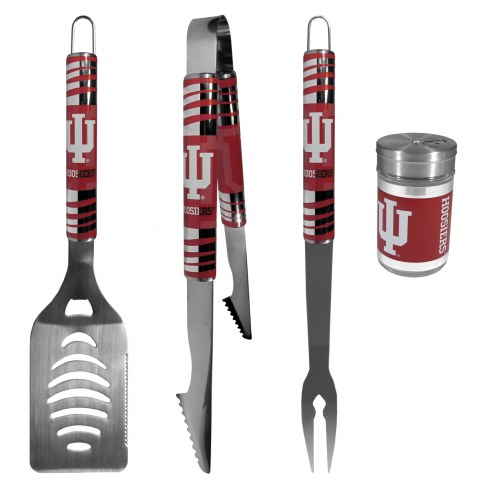 Indiana Hoosiers 3 Piece Tailgater BBQ Set and Season Shaker