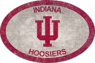 Indiana Hoosiers 46" Team Color Oval Sign