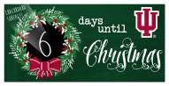 Indiana Hoosiers 6" x 12" Chalk Christmas Countdown Sign