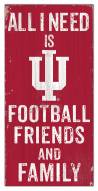 Indiana Hoosiers 6" x 12" Friends & Family Sign