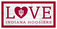 Indiana Hoosiers 6" x 12" Love Sign