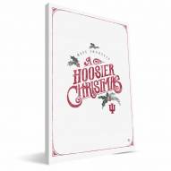 Indiana Hoosiers 8" x 12" Merry Little Christmas Canvas Print