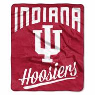 Indiana Hoosiers Alumni Raschel Throw Blanket
