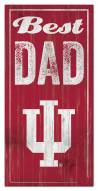 Indiana Hoosiers Best Dad Sign