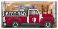 Indiana Hoosiers Best Dad Truck 6" x 12" Sign