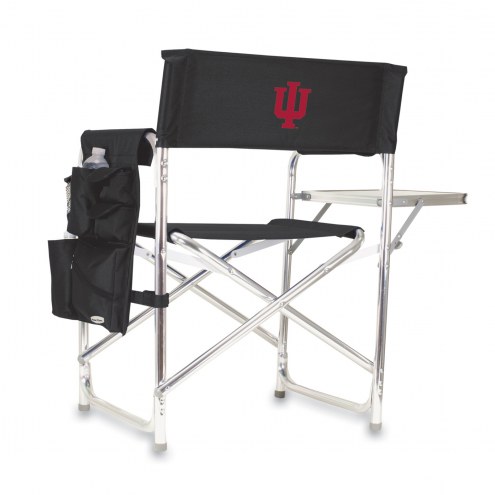 Indiana Hoosiers Black Sports Folding Chair
