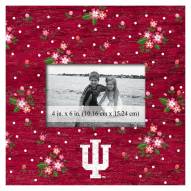 Indiana Hoosiers Floral 10" x 10" Picture Frame