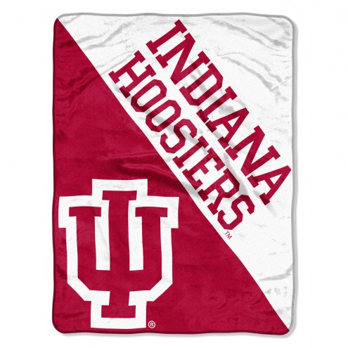 Indiana Hoosiers Halftone Raschel Blanket