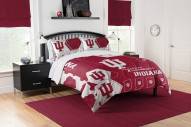 Indiana Hoosiers Hexagon Full/Queen Comforter & Shams Set