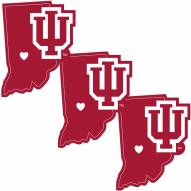 Indiana Hoosiers Home State Decal - 3 Pack