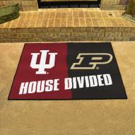 Indiana Hoosiers/Purdue Boilermakers House Divided Mat