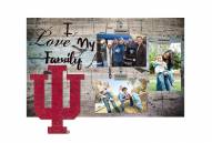 Indiana Hoosiers I Love My Family Clip Frame