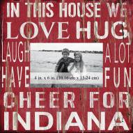Indiana Hoosiers In This House 10" x 10" Picture Frame
