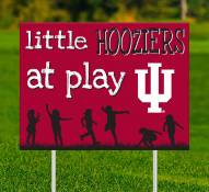 Indiana Hoosiers Little Fans at Play 2-Sided Yard Sign