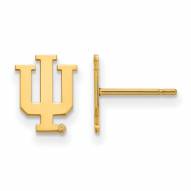 Indiana Hoosiers NCAA Sterling Silver Gold Plated Extra Small Post Earrings