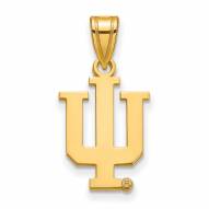 Indiana Hoosiers NCAA Sterling Silver Gold Plated Medium Pendant