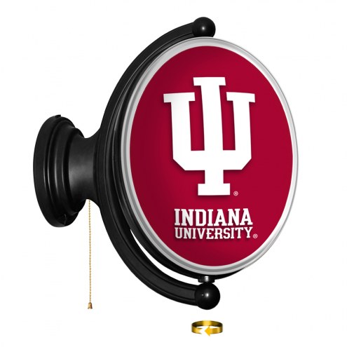 Indiana Hoosiers Oval Rotating Lighted Wall Sign