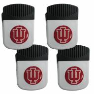 Indiana Hoosiers 4 Pack Chip Clip Magnet with Bottle Opener
