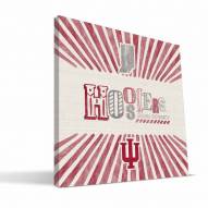 Indiana Hoosiers State Canvas Print
