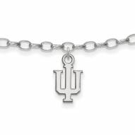 Indiana Hoosiers Sterling Silver Anklet