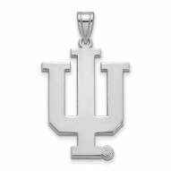 Indiana Hoosiers Sterling Silver Extra Large Pendant