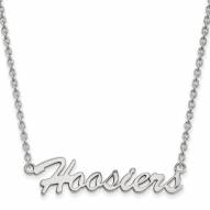 Indiana Hoosiers Sterling Silver Medium Pendant Necklace